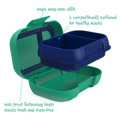 Bentgo® Chill Kids Lunch & Snack Box - Green/Navy