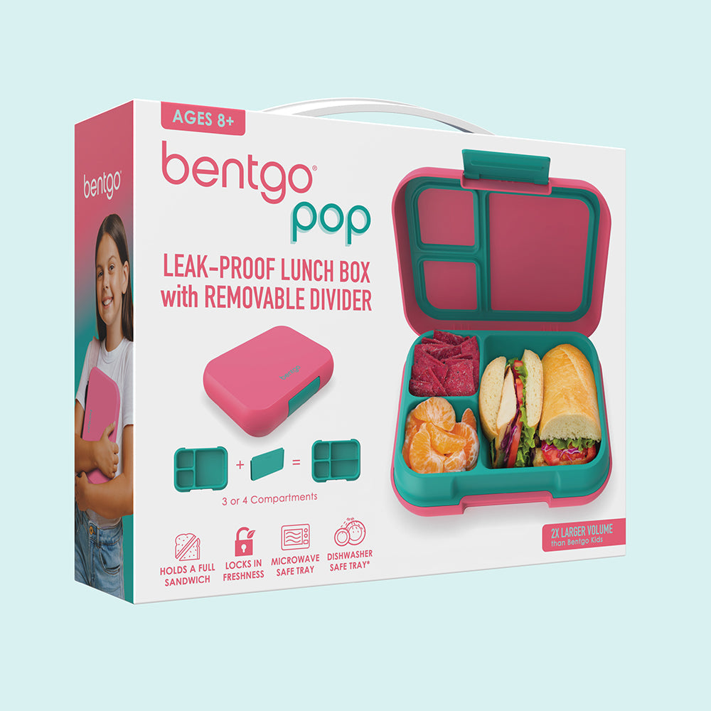 Bentgo® Pop Lunch Box- Bright Coral/Teal | Packaging
